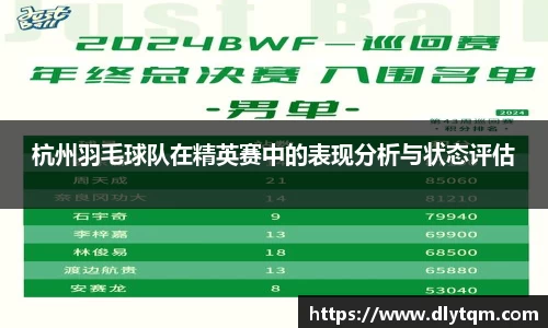 杭州羽毛球队在精英赛中的表现分析与状态评估